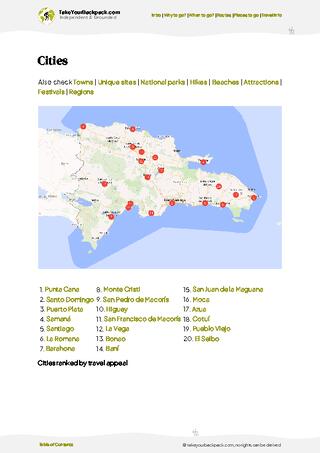 example page 6 from our offline Travel Guide for Dominican Republic